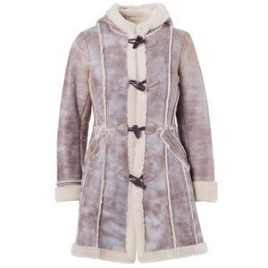 Prada Women’s Shearling Long Coat with Hood - '00s